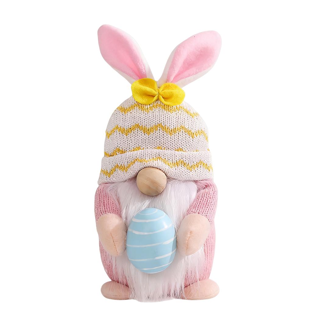 1pc Faceless Gnome Rabbit Dolls Handmade Bunny Carrot Dwarf Plush Doll Spring Easter Bunny Gnome Decoration Kids Easter Gifts