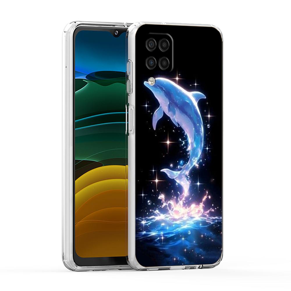 Прозрачный чехол для телефона Samsung Galaxy A25 A23 A22 A52S A52 A55 A72 A51 A71 A41 A31 A13 A11 5G с изображением морского животного дельфина, из TPU