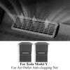 2Pcs For Tesla Model Y 2024 Air Conditioning Vents Cover Under Seat Outlet Protector Anti-blocking Dust Mesh Interior Accessorie