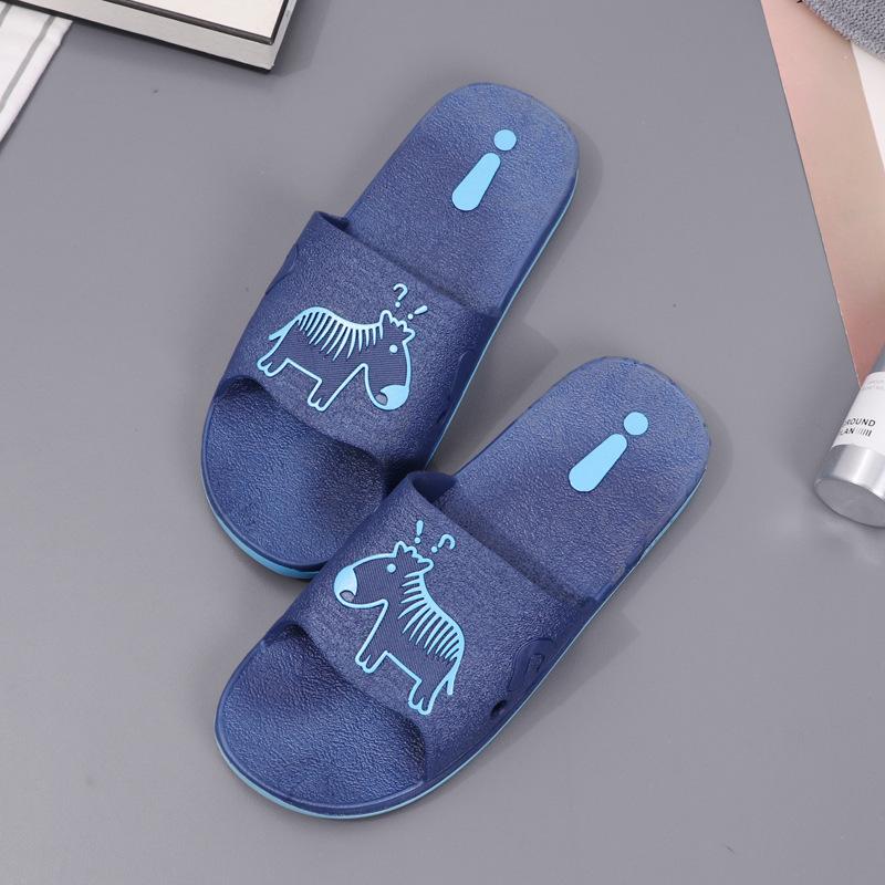 Летние ПВХ тапочки для ванной, домашние, мультяшные, парные сандалии, комнатные, милые, для ванной, нескользящие сандалии, женские, прилавок