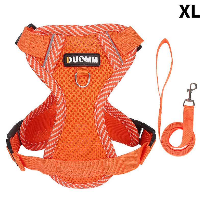 1 комплект поводков для кошек, набор с защитой от побега, дышащий, светоотражающий, регулируемый, для котят и щенков, нагрудный ремень, тяговый трос, товары для животных