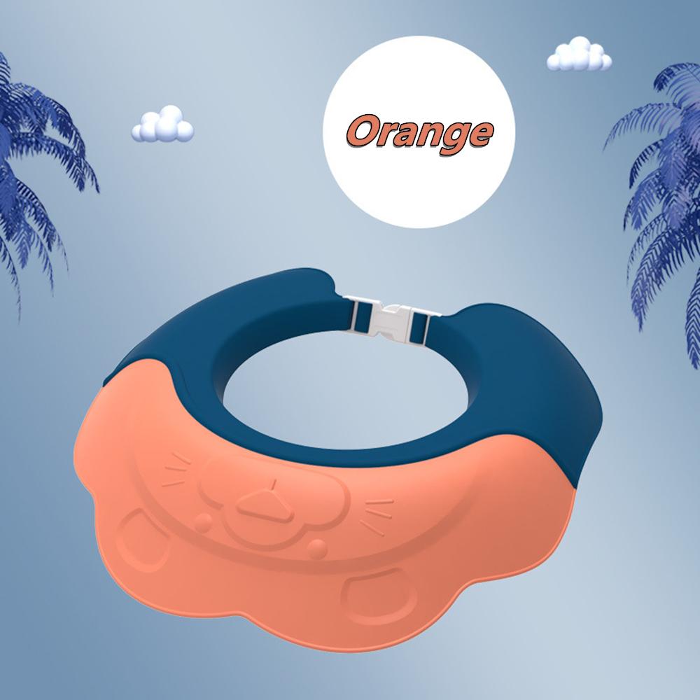 Portable Ear Protection Head Cover Baby Shower Cap Silicone Bath Visor Shampoo Shield Baby Bath Cap