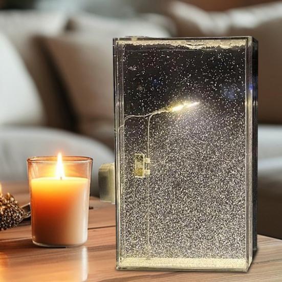 2 комплекта снежных уличных фонарей, материалы для самостоятельной сборки, комплект прикроватных светильников, простая установка, романтика, своими руками