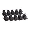 Black 10 Pcs Adhesive Backed Nylon Wire Adjustable Cable Clips Clamps 13Mm