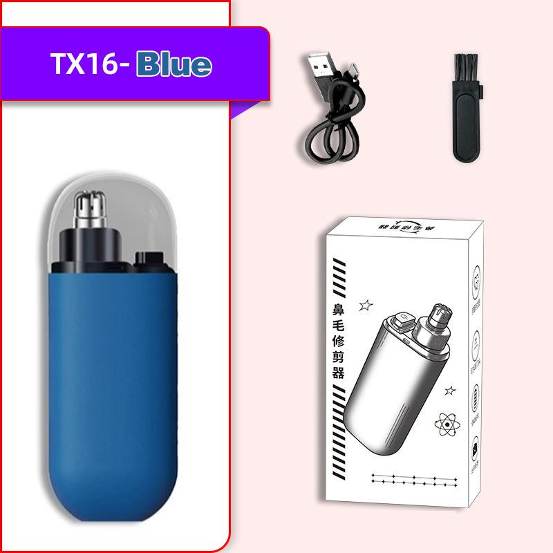 Перезаряжаемый электрический триммер для носа и ушей - Литий-полимерный аккумулятор 150 мАч, Быстрая зарядка, Компактный и портативный клиппер для мужского груминга