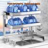 Yunshuang 304 Stainless Steel Sink Dish Drying Rack