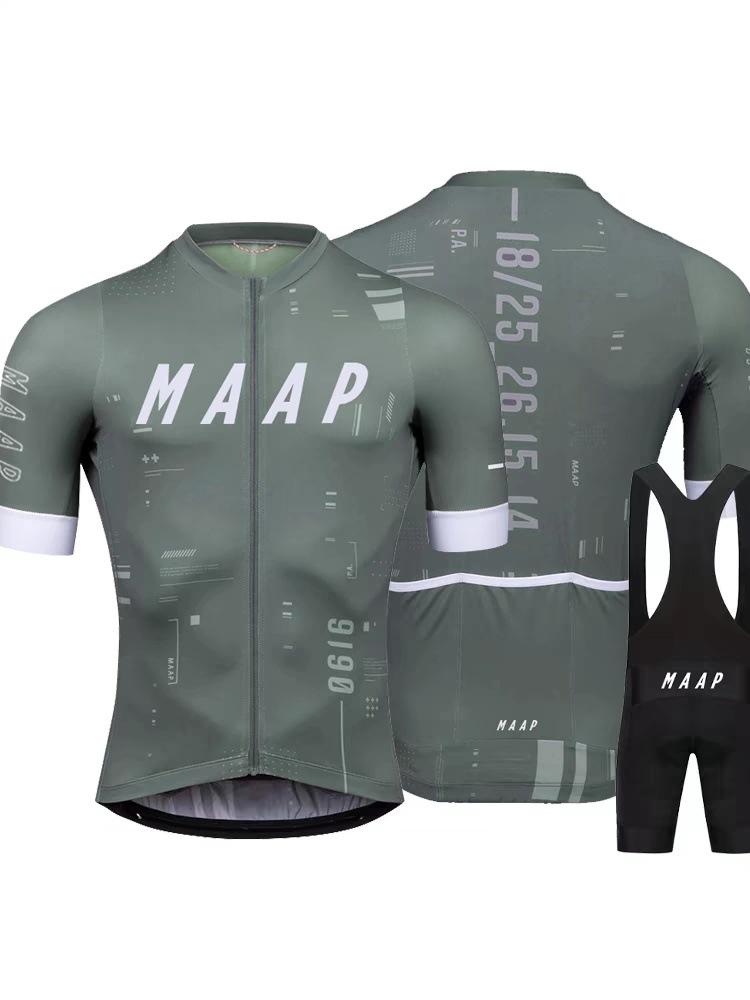 MAAP Quick-Dry Short Sleeve Cycling Jersey - Breathable Milk Silk for Mountain & Road Biking