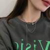 Safety Pin Gothic Women Clavicle Chain Sweater Necklace Party Jewelry Korean Style Pendant Necklace