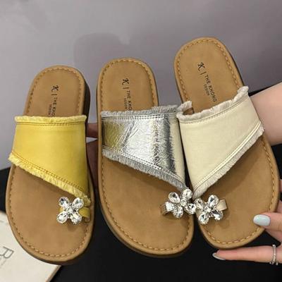 Туфли на мягкой подошве Тапочки Плоские Пляжные тапочки