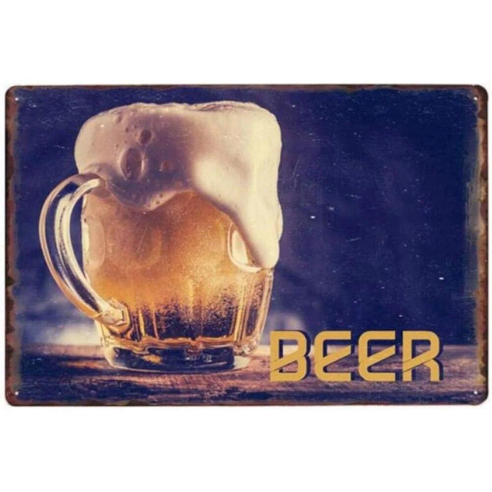 Cheers A Beer Free Beer Tomorrow Metal Tin Signs Posters Plate Wall Decor for Man Cave Bars Cafe Clubs Retro Posters Plaque