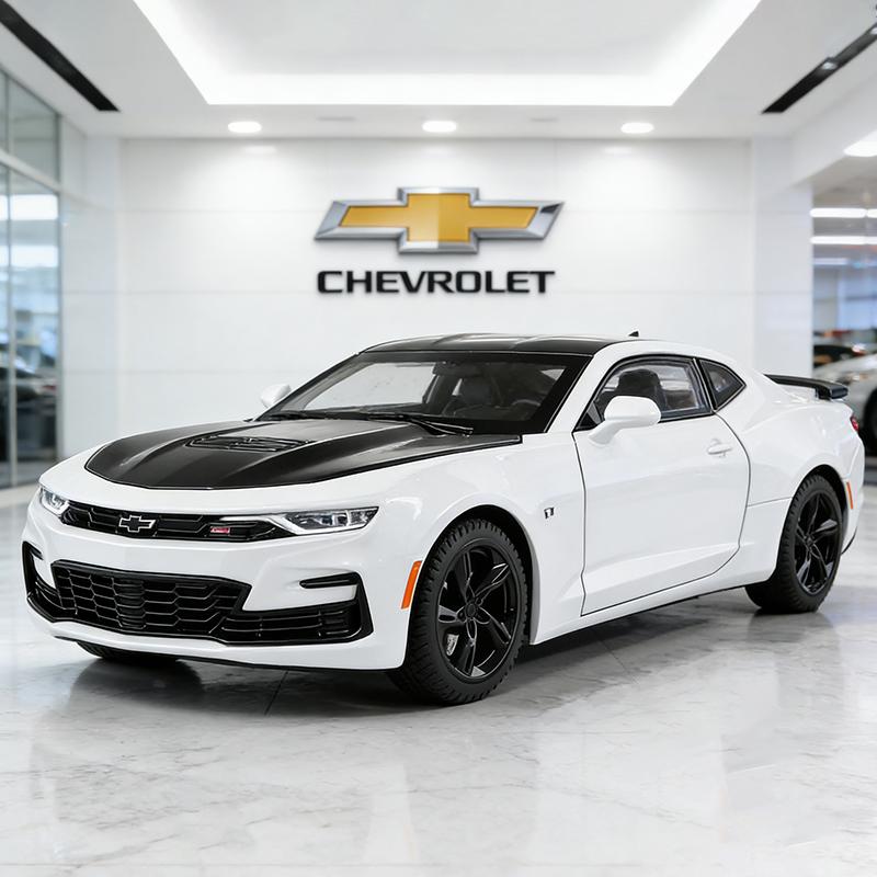 1:24 Chevrolet Camaro 2023 Литая Модель Автомобиля Игрушка Металлический Литой Автомобиль Звук и Свет Автомобильные Игрушки Для Детей Транспортное Средство