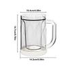Double Walled Freezer Cup Double Walled Glass Coffee Mugs Double Walled Insulated Glasses Beer Keep Your Drinks Cold