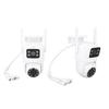 PTZ Security Camera WiFi Dual Lens 4MP Night Vision Motion Detection IP66 Waterproof Surveillance
