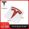 Автомобильная наклейка Tesla 9x8.8см ABS Эмблема Model Y Наклейка на багажник автомобиля для логотипа Tesla Автомобильная задняя наклейка для украшения экстерьера