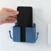Punch Free Wall Mounted Storage Box Mobile Phone Plug Wall Holder Charging Bedroom Sundry Kitchen Bathroom Accessories Organizer