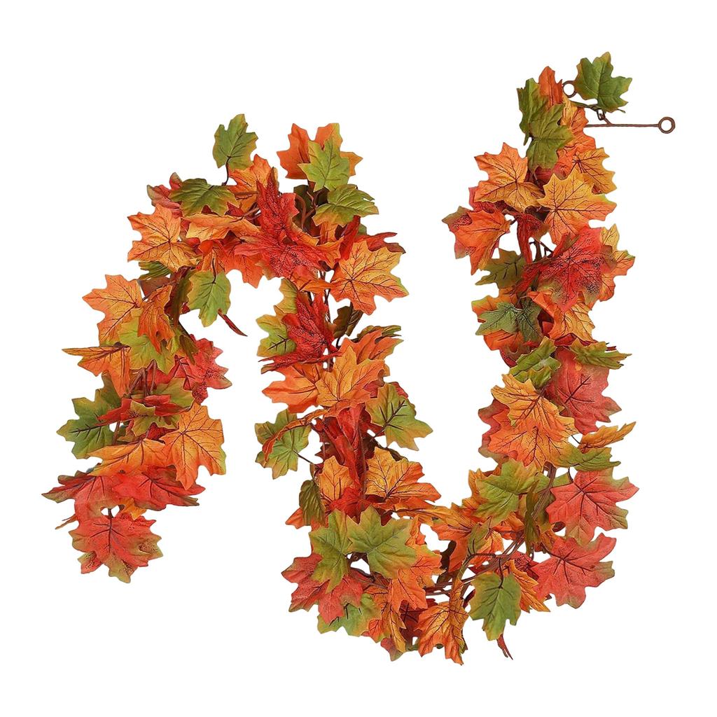 Wreath Maple Leaf Wreath Maple Leaf Wreath Hanging Vine Wreath Artificial Leaf Wreath Thanksgiving Decoration