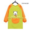 Kid's Waterproof Long-sleeved Reversible Painting Smock with Kindergarten Print - Protecting Clothes for Messy Activities.