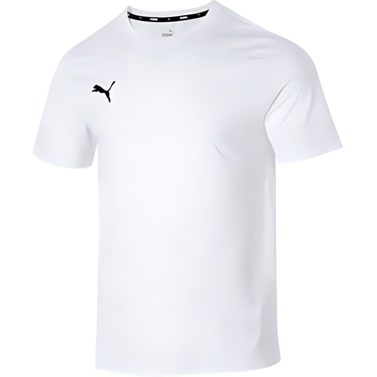 PUMA T Shirts Men's White Crew Neck Moderate 658615-04