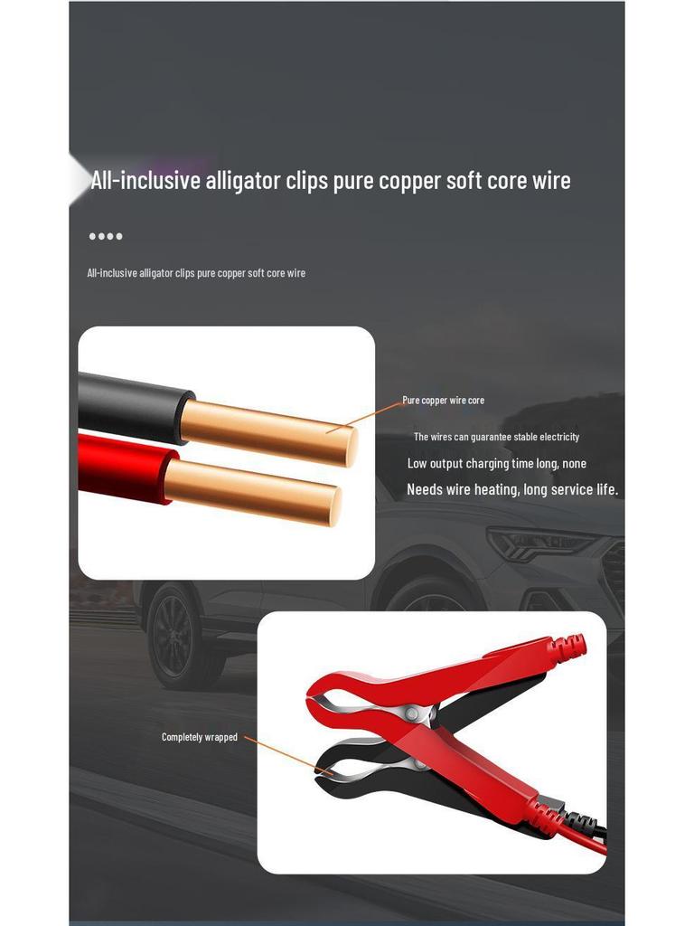 12 В Смарт-зарядное устройство с импульсным восстановлением для литиевых аккумуляторов автомобиля и мотоцикла