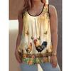 Summer Creative Animal Series Color Printed Women's Sleeveless Vest Casual Loose Comfortable Vest