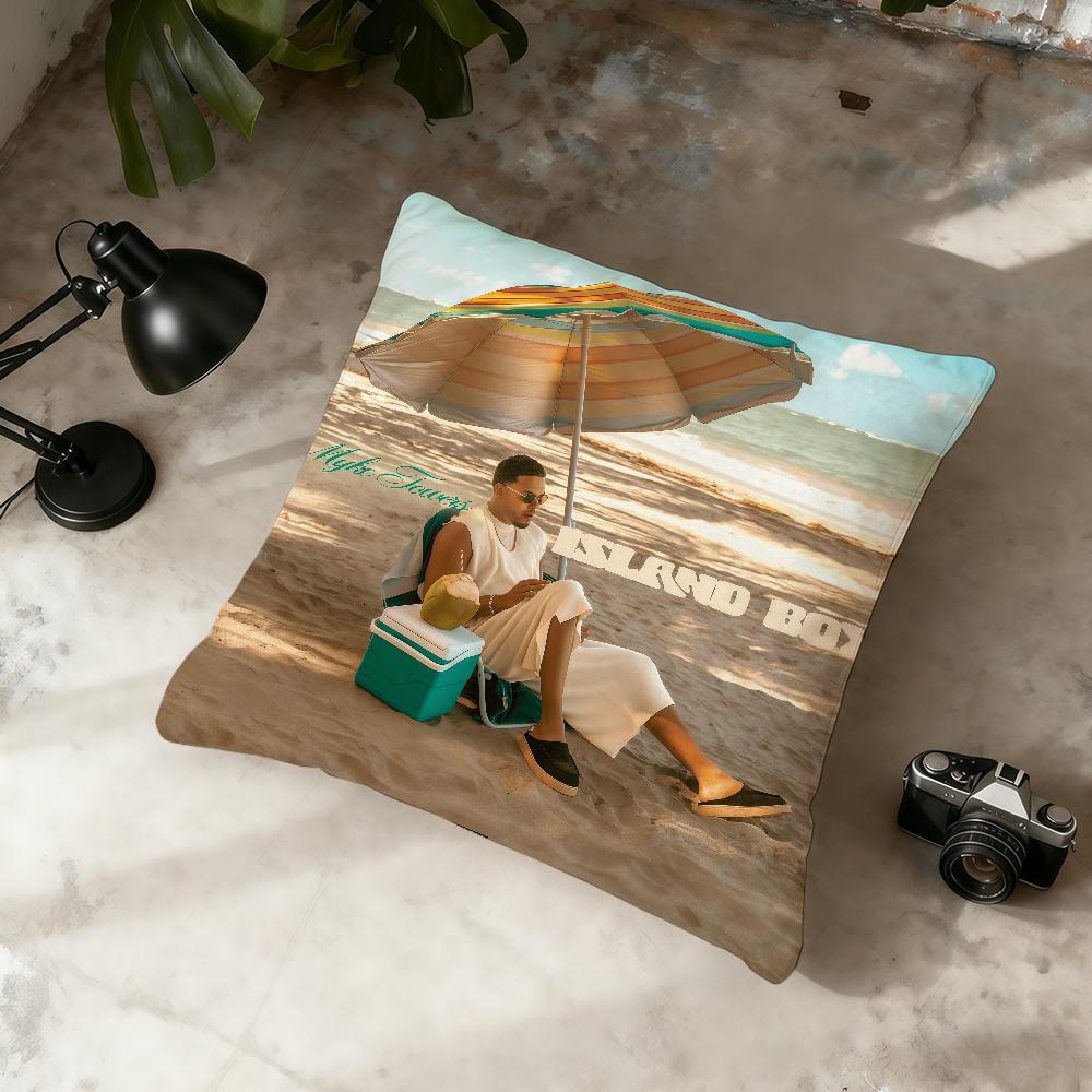 M-Myke Towers ISLAND BOYZ cushion cover Home Office Convenient Nordic Simplicity Hit With Zipper Cushion Cover