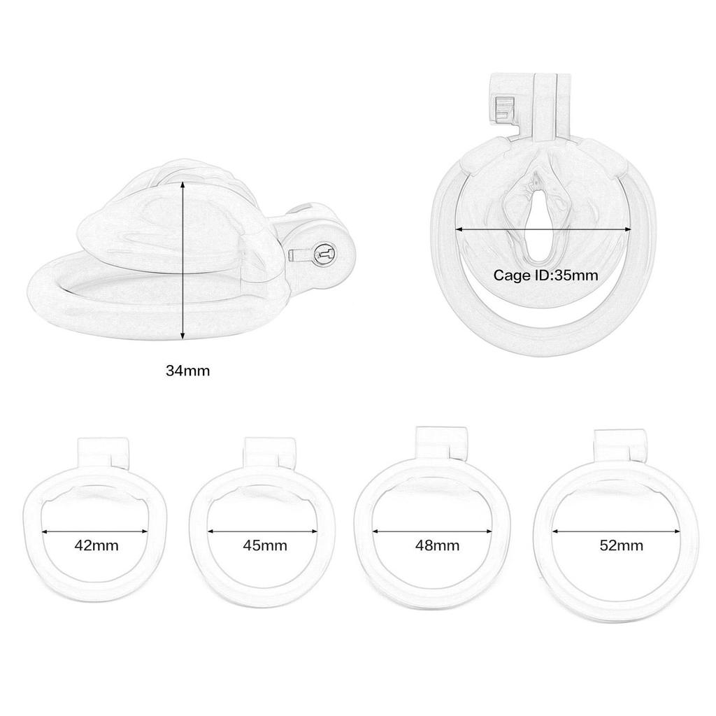Пояс верности для мужчин CB: Красочный кроссдрессинг-замок для вагины для наряжания и выхода в свет