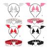 Girls Hair Clips Gothic Halloween Cosplay Devil Wing Hairpin Headband Punk Hair Jewelry Unique Black Headwear