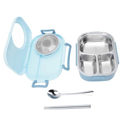 1450 мл Bento Lunch Box из нержавеющей стали с отделением Thermal Bento Box с двойным слоем Bento Containers