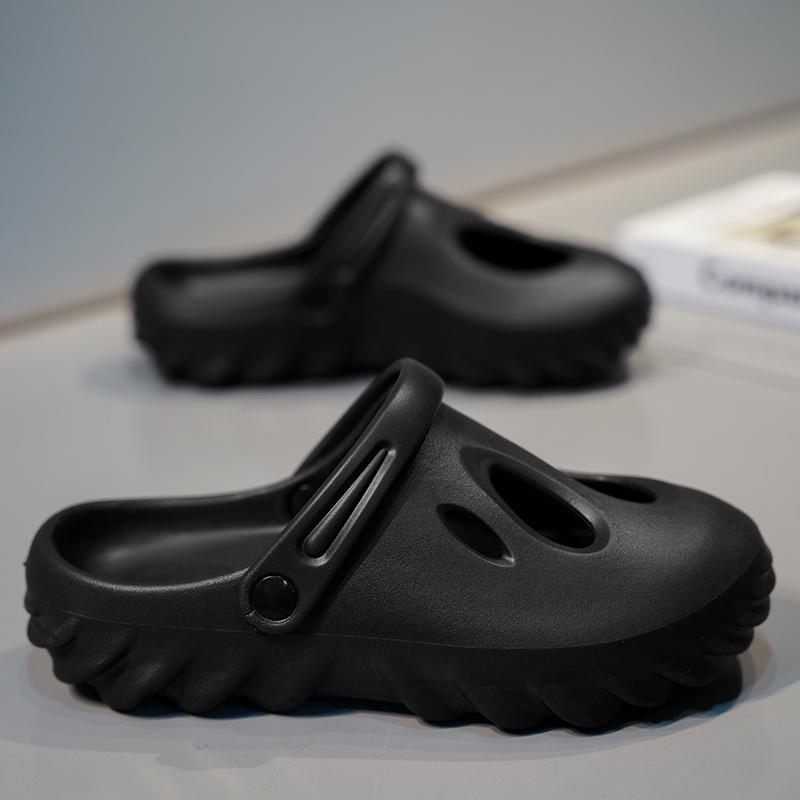 Модные летние новые нескользящие мужские повседневные тапочки Модные нескользящие пляжные удобные сандалии для дома и ванной комнаты