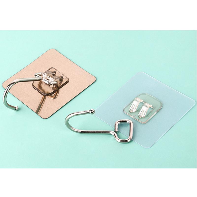 Настенный крючок, многофункциональная полка для хранения, вешалка из нержавеющей стали для ванной, туалета, кухни, дома, гостиной, простой крючок для хранения, клейкие ювелирные изделия