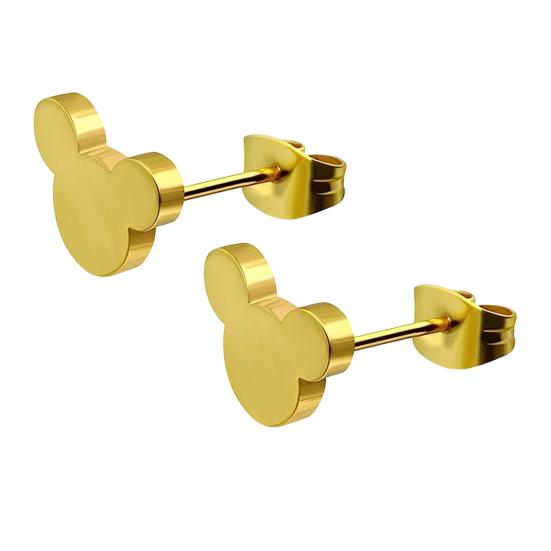 1 пара серег с мультяшными животными из нержавеющей стали, однотонные серьги на тему животных, подарок для влюбленных, титановые украшения