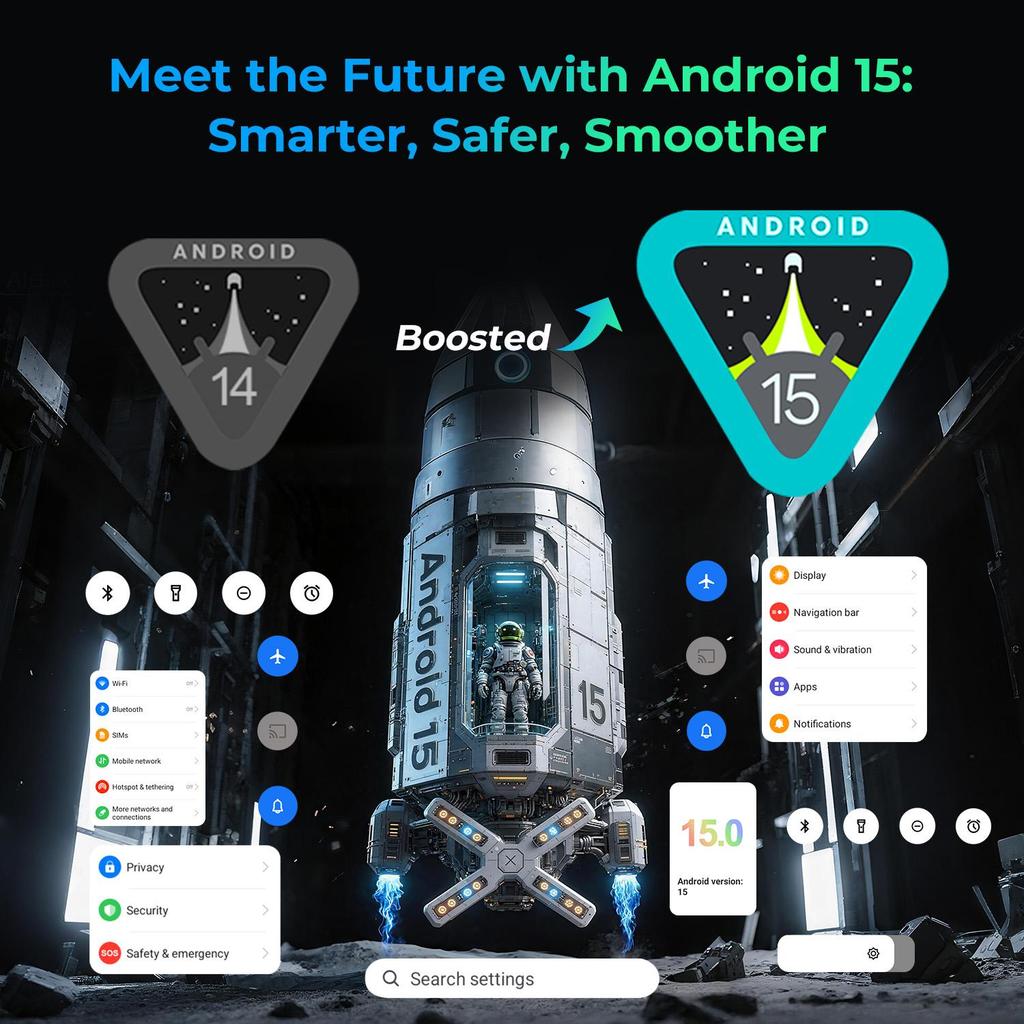 HOTWAV Прочный планшет R9 Ultra 5G, Android 15, Аккумулятор 20080 мАч, 24(8+16ГБ )+ 512 ГБ, камера 64 МП, IP68/IP69K, фонарик для кемпинга, две SIM-карты, Face ID, OTG