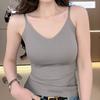 Женское нижнее белье с регулируемыми бретелями, эластичный жилет с нагрудной подкладкой, жилет из ледяного шелка без следов