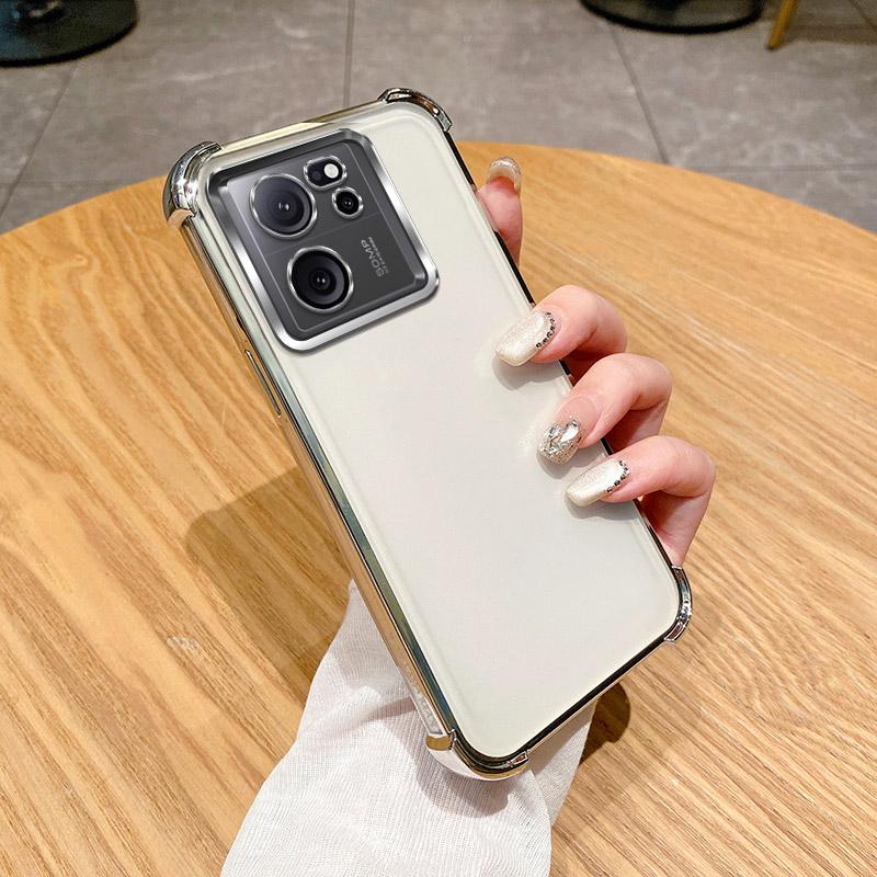 Чехол для Xiaomi 13T Pro Чехол для телефона Xiaomi 13T Redmi K60Ultra Утолщенные четыре угла Ударопрочный Покрытие Силиконовый Мягкая задняя крышка