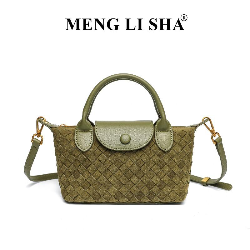 New fashionable hand-woven bag single shoulder crossbody Longxiang dumpling bag commuter versatile portable women's bag