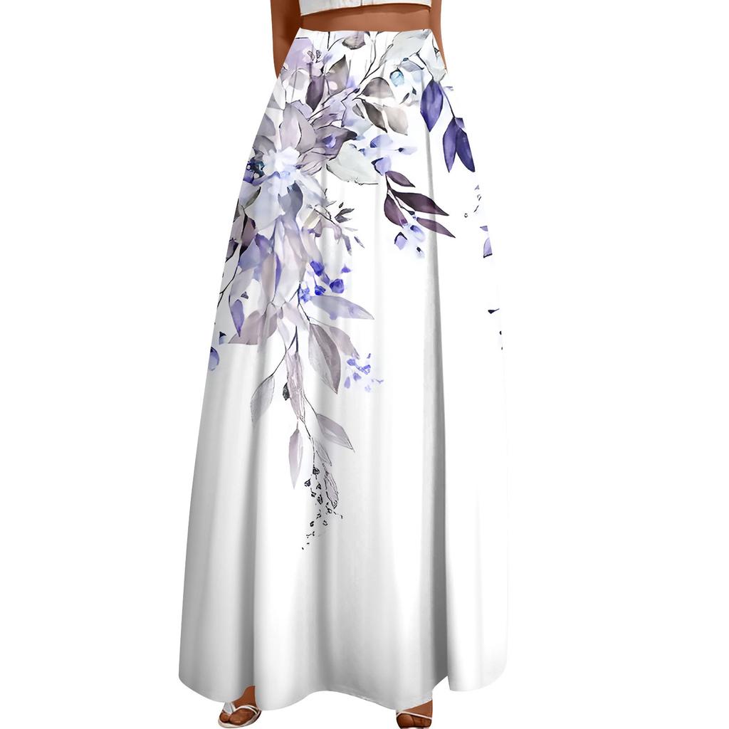 Женская повседневная модная распашная юбка с принтом в горошек Свободная плиссированная юбка до половины тела с карманами