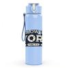 1PC Believe In Your Word Quote Print 750ml Color Plastic Sports Water Bottle Leakproof Flip Straw Lid Suitable for Sports Office Home Use