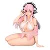 Super Sonico Noodle Stopper Figure White Bikini Ver.