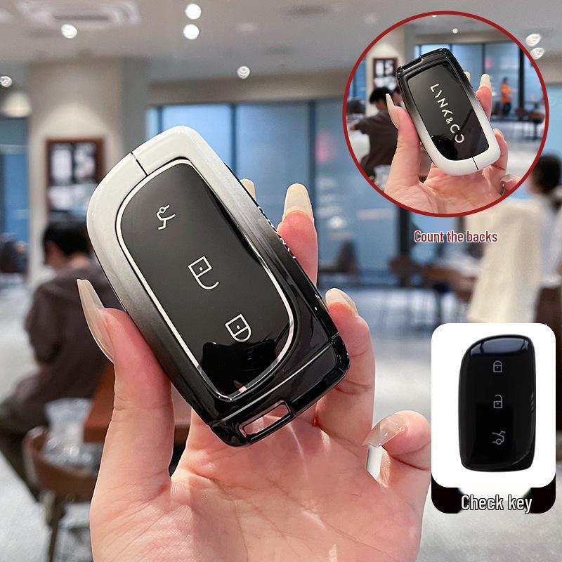 Металлический корпус чехла для ключей автомобиля Lynk & Co Z20 Z10 900 - Высококлассный полностью закрытый дизайн 2025