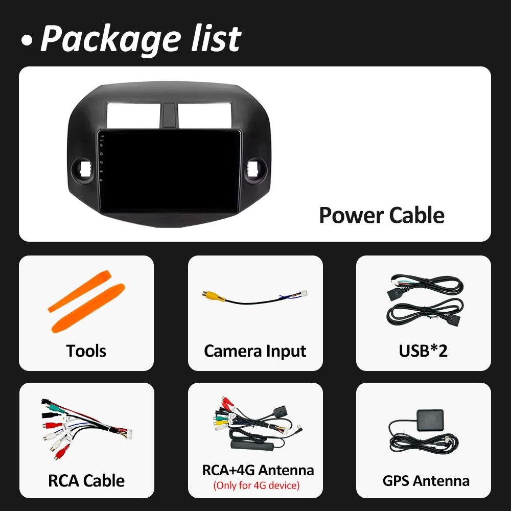 Android Auto Wireless Carplay для Toyota RAV4 3 XA30 2005 2006 2007 2008 2009 2010 - 2013 Автомобильный видеомагнитофон, мультимедийный проигрыватель WIFI