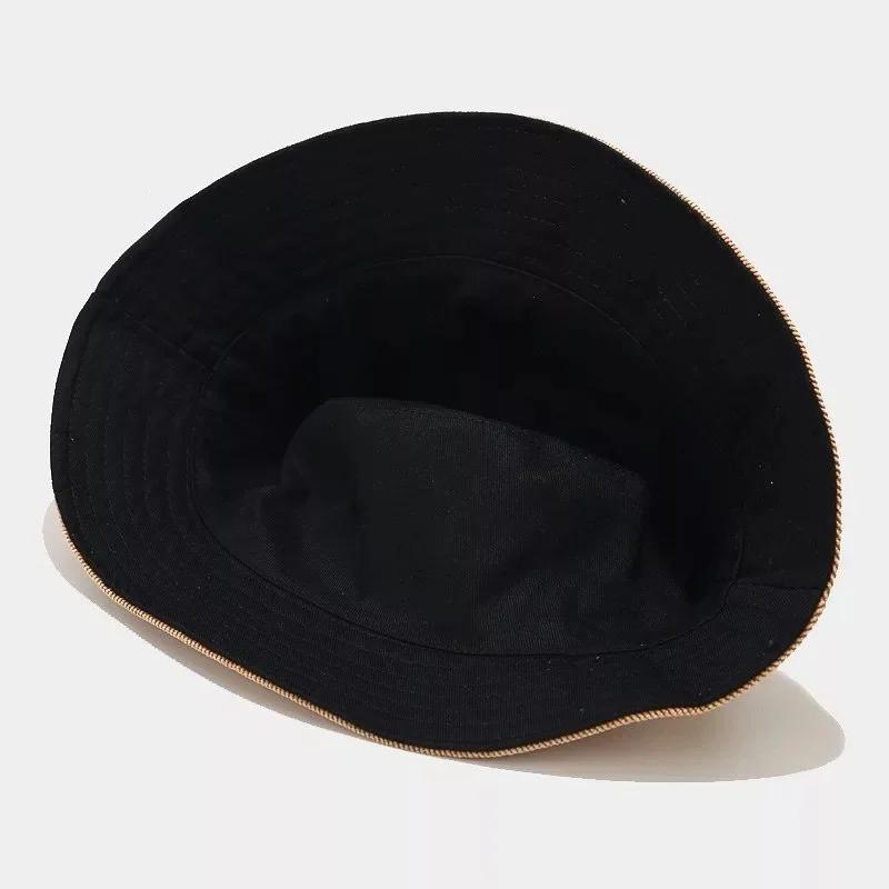 Solid Color Fashion Double-sided Four Seasons Fisherman Hat Solid Fisherman Hat Corduroy Sun Hat Reversible Foldable Hats