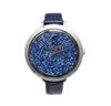 Pierre Lannier Watch Crystal Watch Leather Strap P095M666 Imported Silver X Navy [Pierre Lannier] Women's [Regular Product]