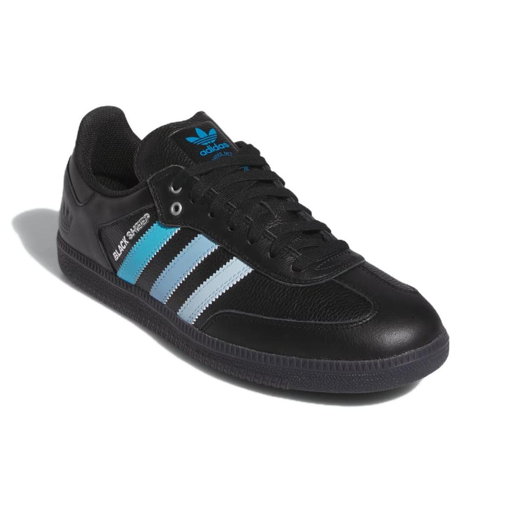 Charlotte FC x Black Sheep x adidas Samba ADV Carolina Kit Унисекс Кроссовки Основной черный Облачно-белый Ледяной синий JH9594