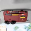 AEKUQ1 1PC Car Sun Visor Multi-function Eyeglasses Clips Card Storage Bag For Porsche Cayenne Panamera Macan 911 718 918 Taycan Boxster