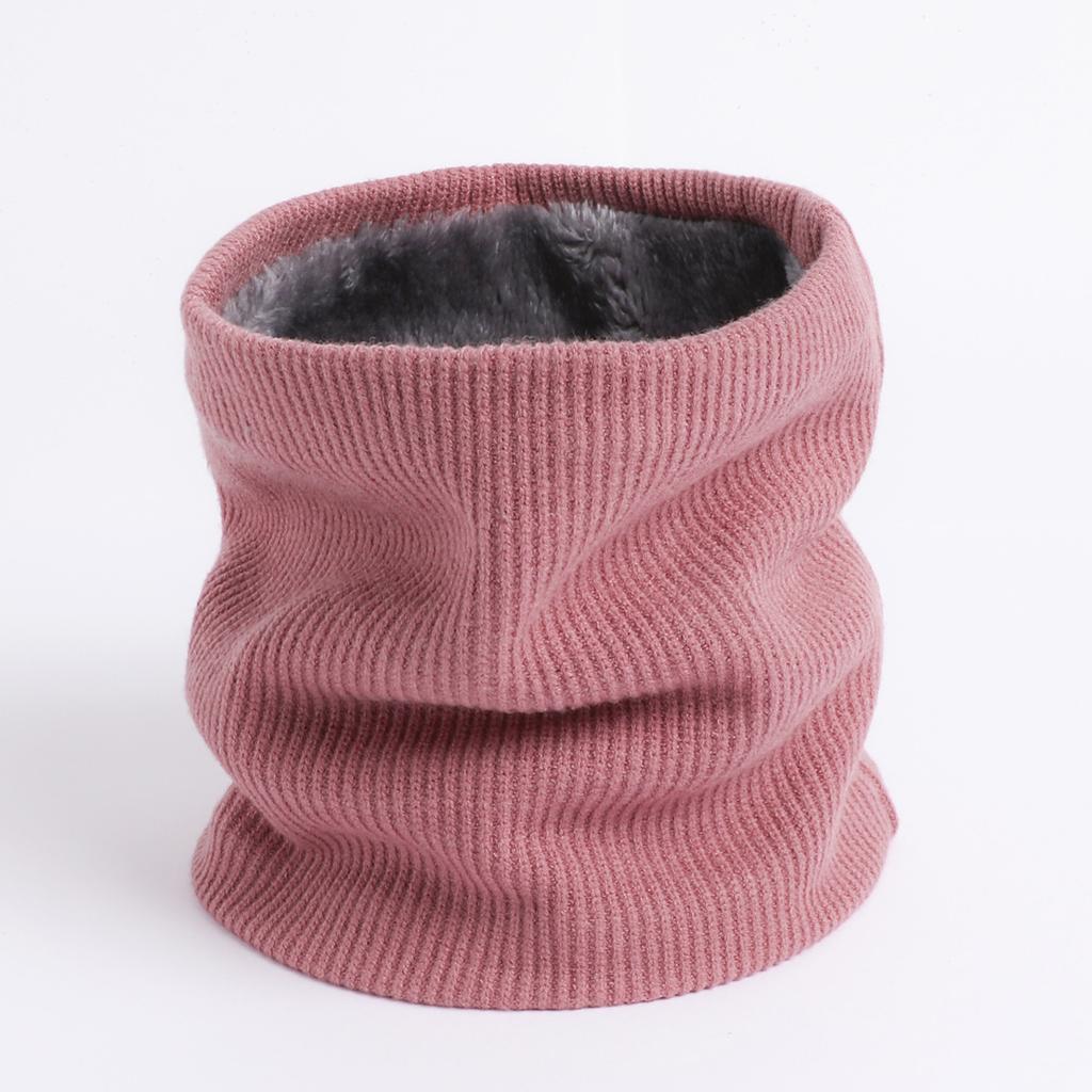 Autumn And Winter Solid Color Knitted Thick Warm Scarf For Men And Women'S Neck Protection, Scarf With Thin Strips, Neck Cover