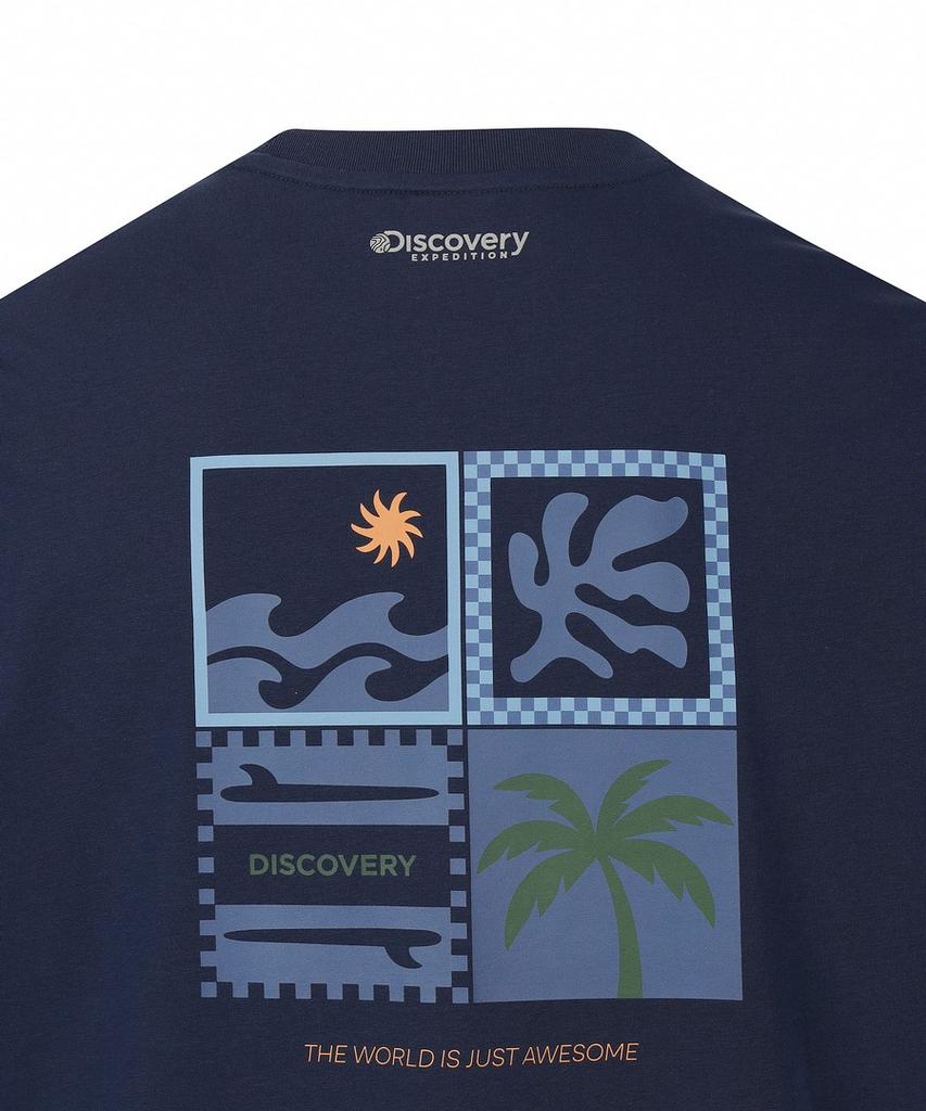 DISCOVERY EXPEDITION Uni Freshvent Resort Графическая футболка с коротким рукавом (D/Темно-синий)