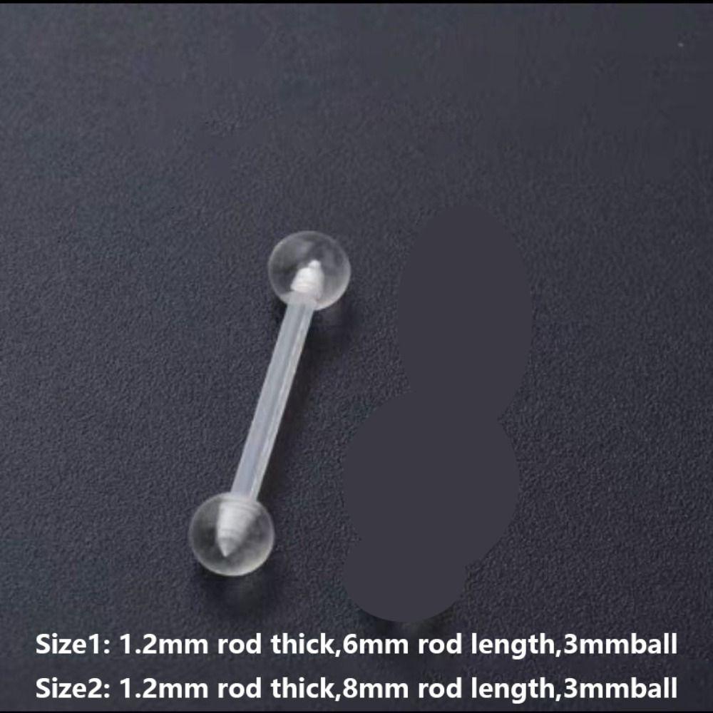 Transparent Piercing Retainer Hypoallergenic Nose Ring Body Jewelry Lip Ring Lip Ear Nose Tongue