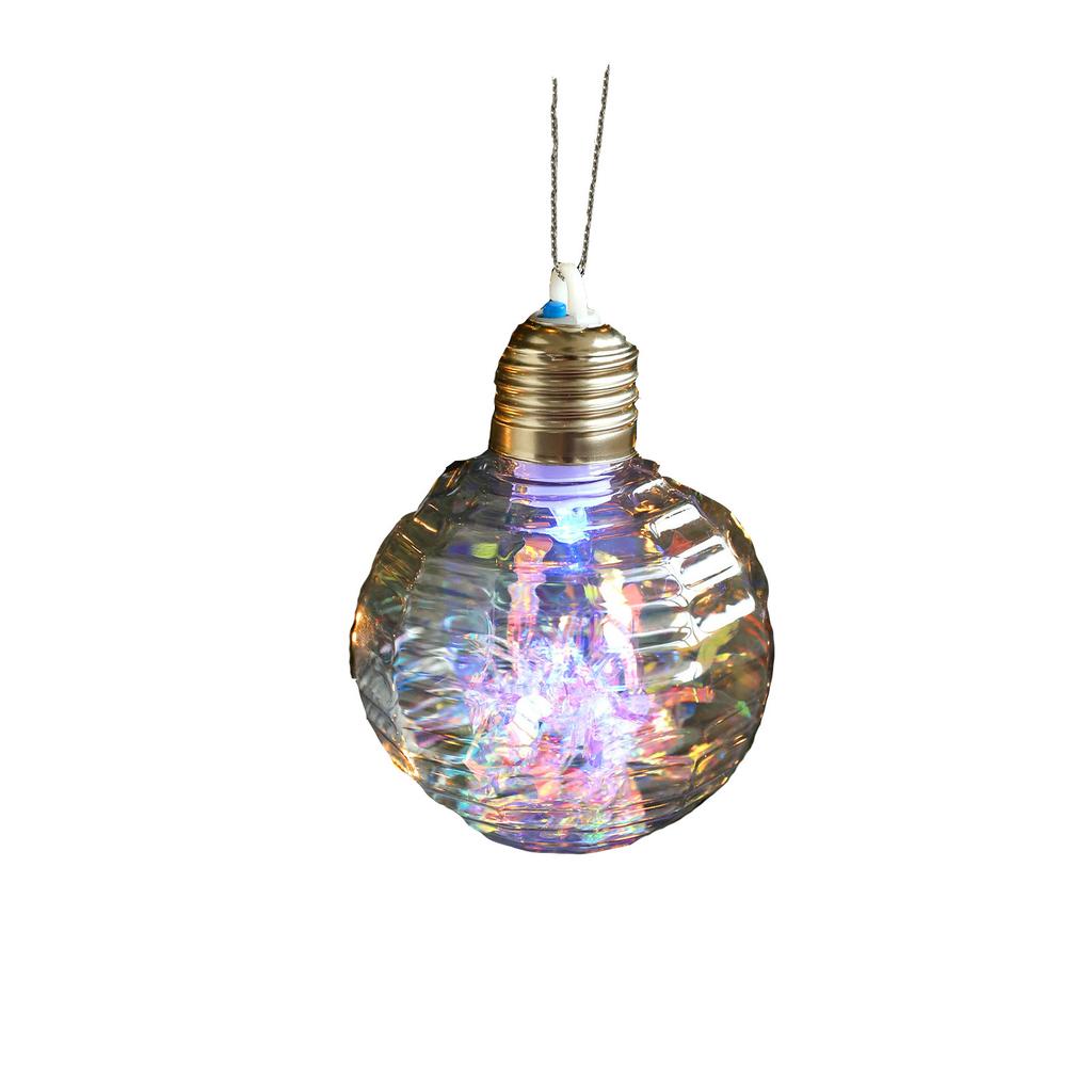 Рождественский шар Светящиеся украшения Красочные Прозрачные Украшение для рождественской елки Сценический макет Огни