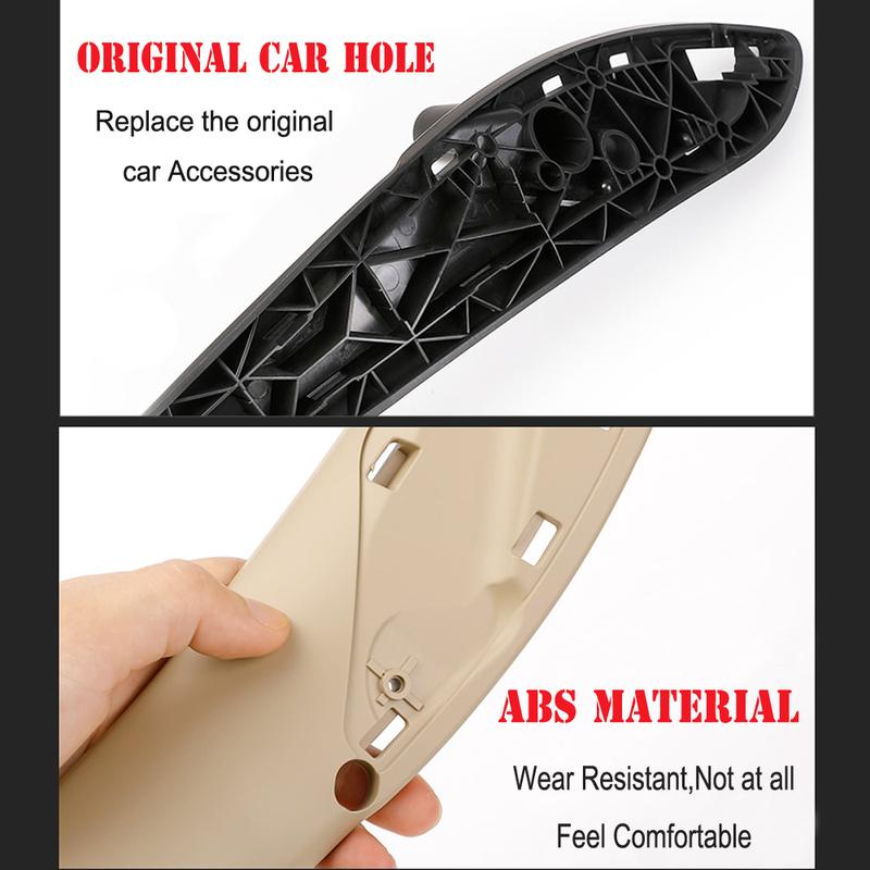 F30 Beige Black Front/Rear Car Inner Door Handle Door Trim Pull Panel Handles For BMW F30 F80 F31 F32 F34 2012-2017