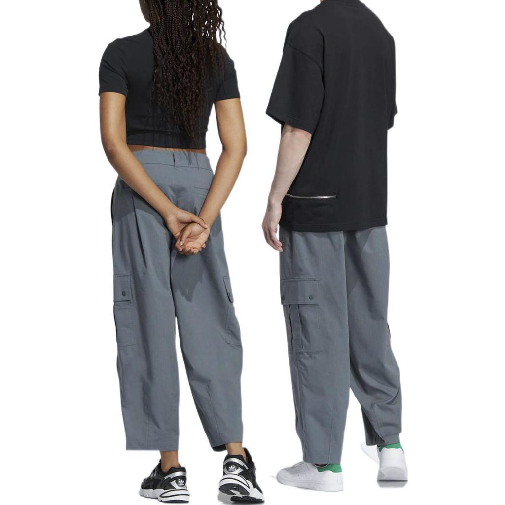Adidas Knitted Sweatpants Unisex Blue Moderate Cargo Pants HR3479